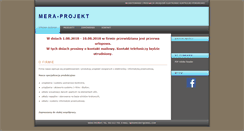 Desktop Screenshot of meraprojekt.com.pl